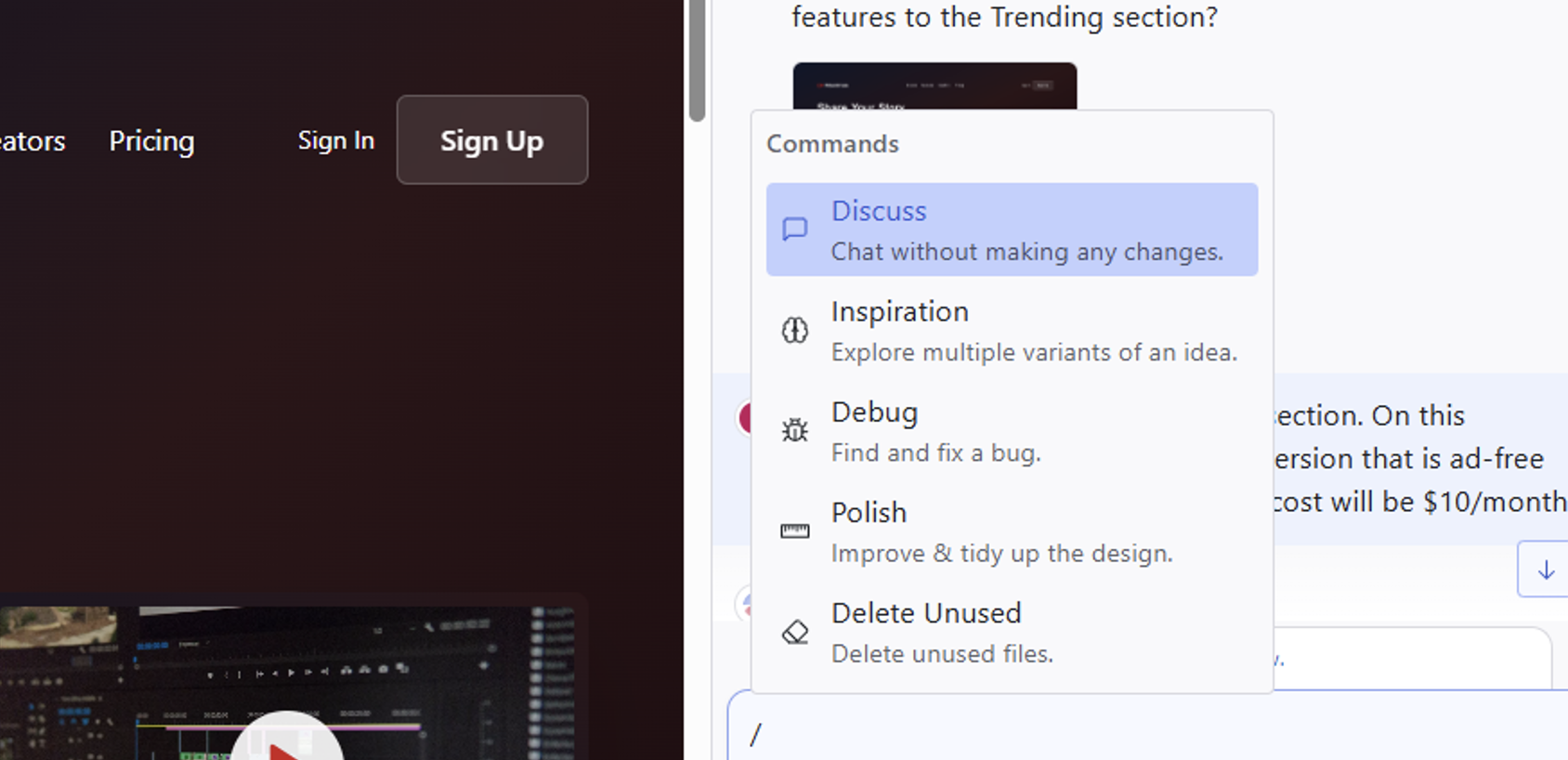 Polishing the design to reduce color dominance